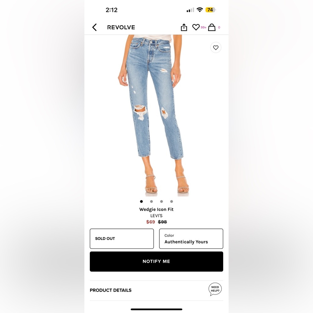Levi’s wedgie fit